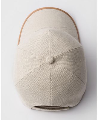  Linen Blend Baseball Cap