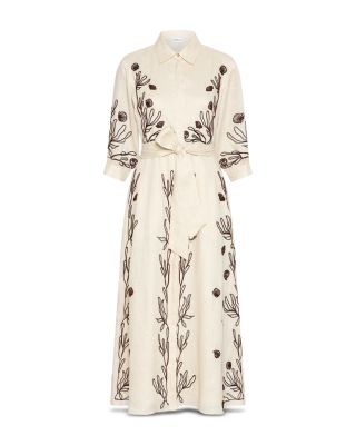Banda Embroidered Linen Dress