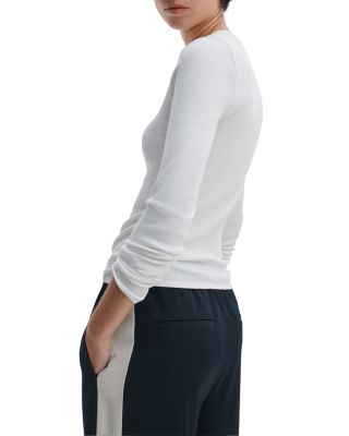 The Essential Rib Long Sleeve Knit Tee