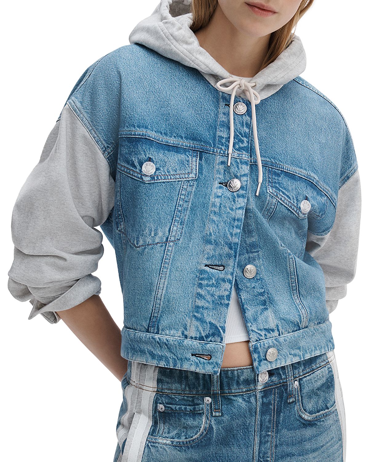 rag & bone Miramar Terry Mixed Media Jacket