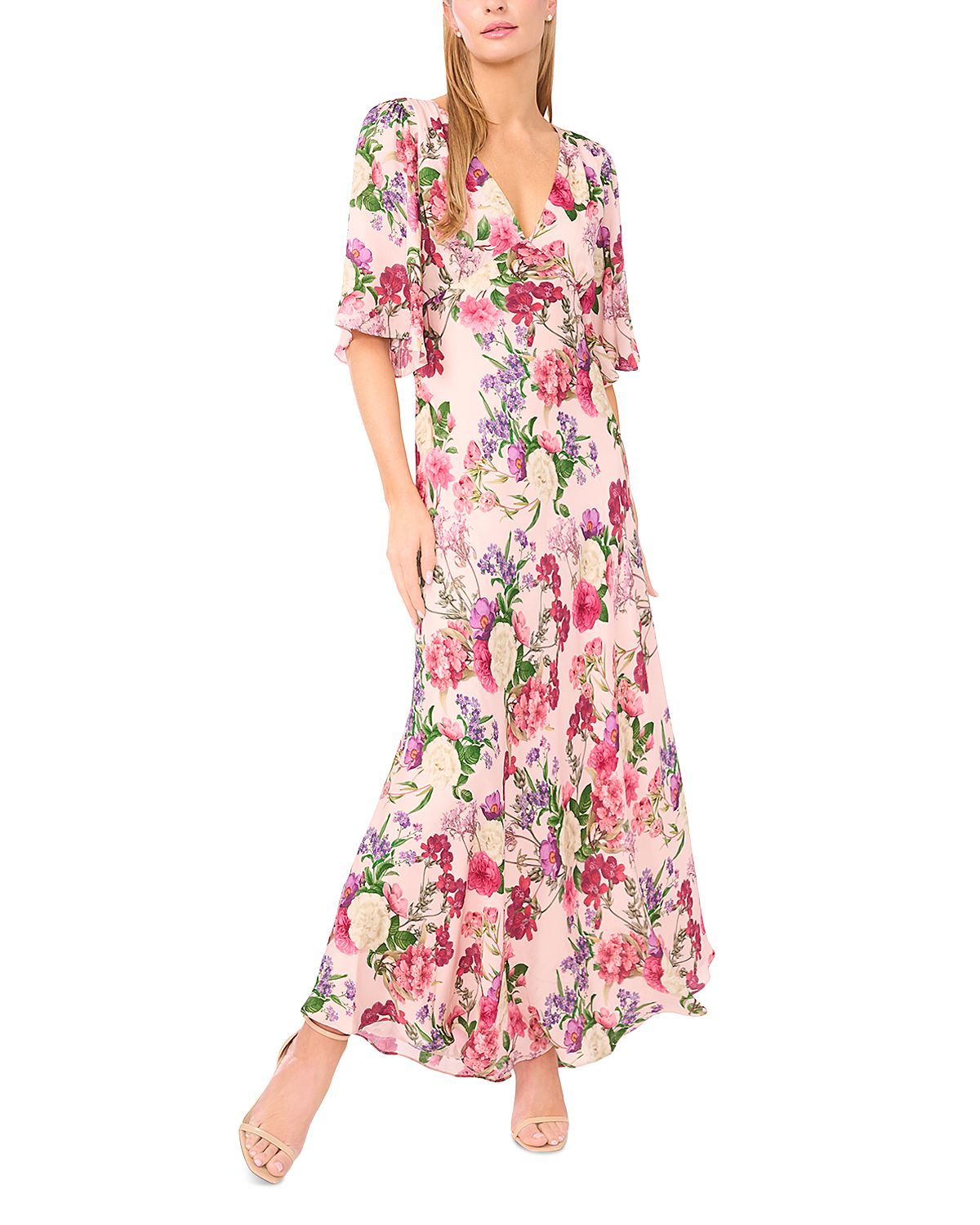 Ted Baker Briar V Neck Flutter Sleeve Dress