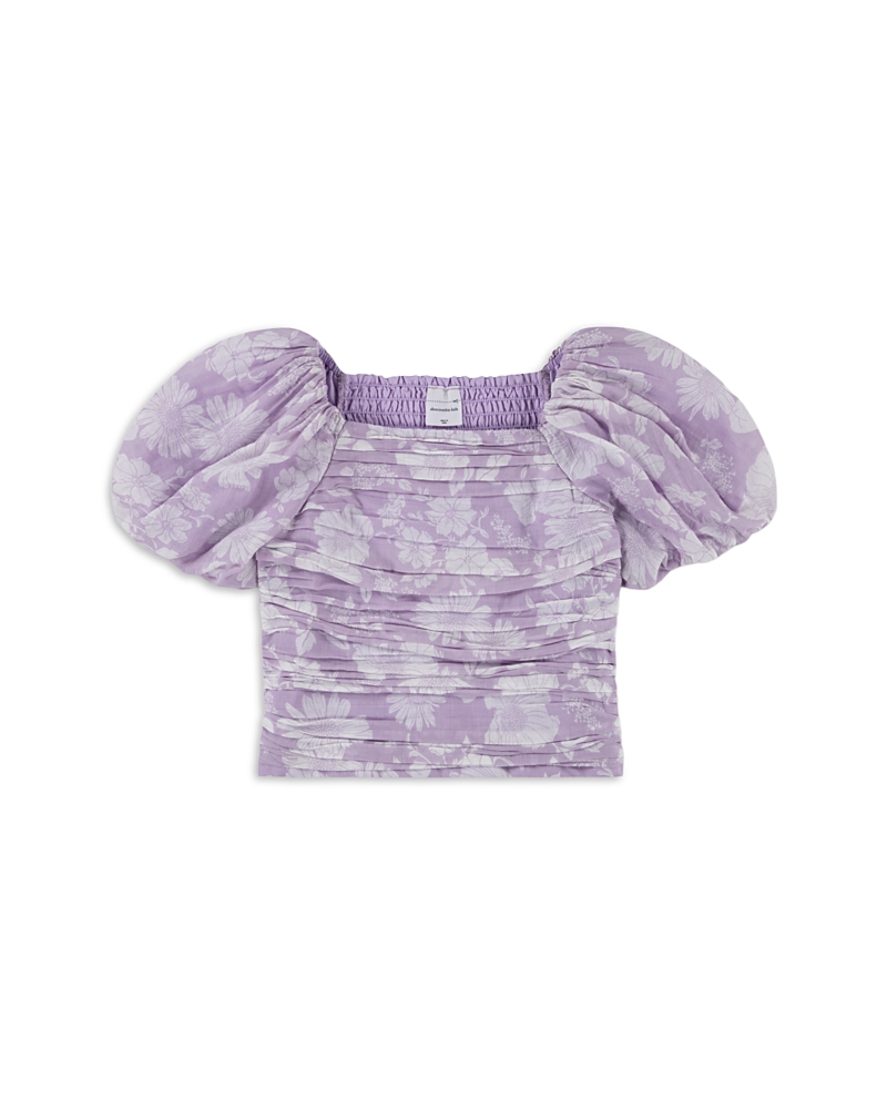 abercrombie kids Girls' Emerson Puff Sleeved Top - Little Kid, Big Kid