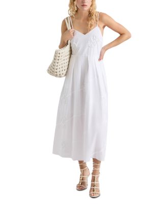 Fiore Embroidered Cotton Poplin Dress