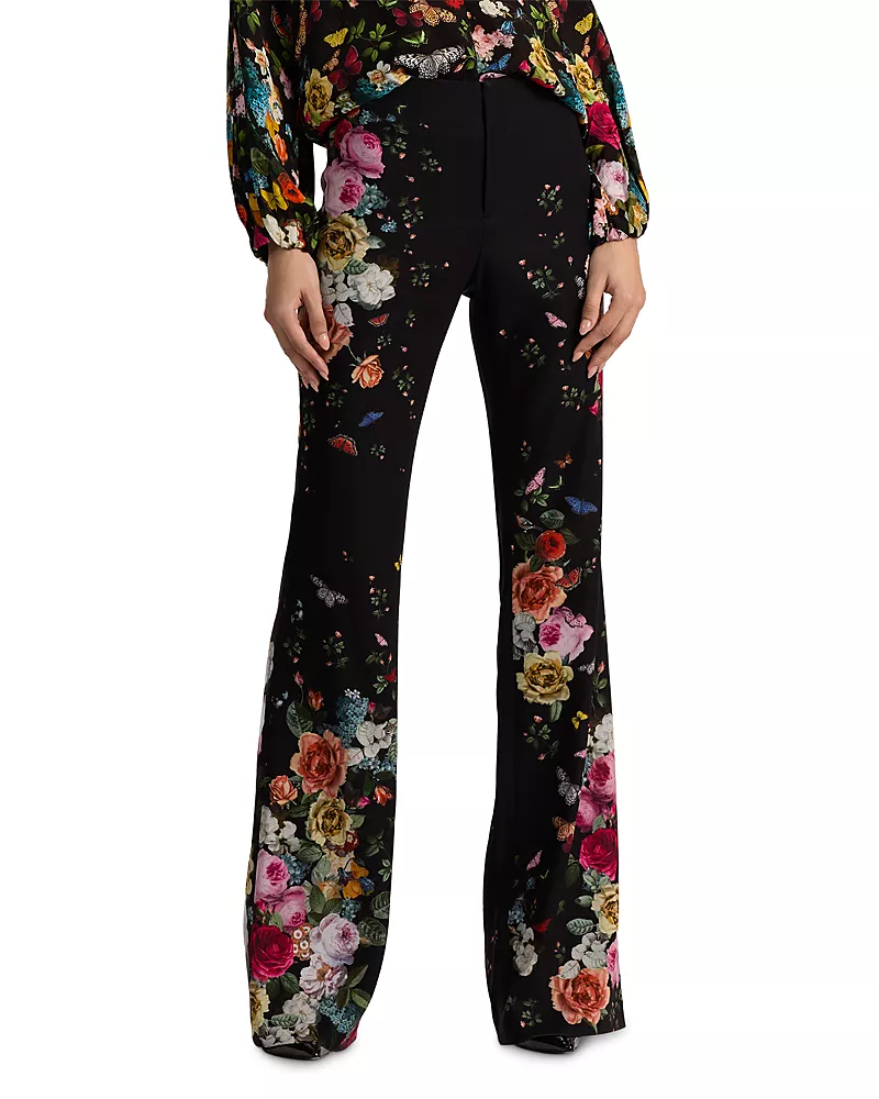 Alice and Olivia Teeny Fit Flare Bootcut Pants