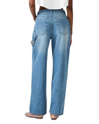 Sydnee High Rise Bootcut Jeans in Aruba Blue