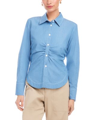 Norlyn Long Sleeve Side Shirred Shirt