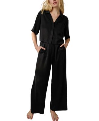 Silk High Rise Pant Set