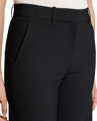 Wool Blend Fluid Flared Pants