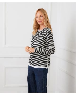 Striped Layered Look Top