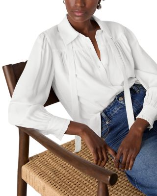 Tie Detail Crepe Blouse