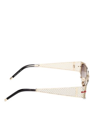 Oval Metal Sunglasses, 55mm
