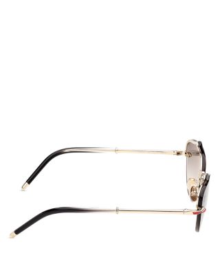 Geometric Metal Sunglasses, 59mm