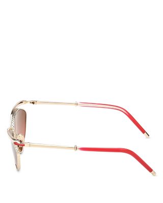Geometric Metal Sunglasses, 56mm