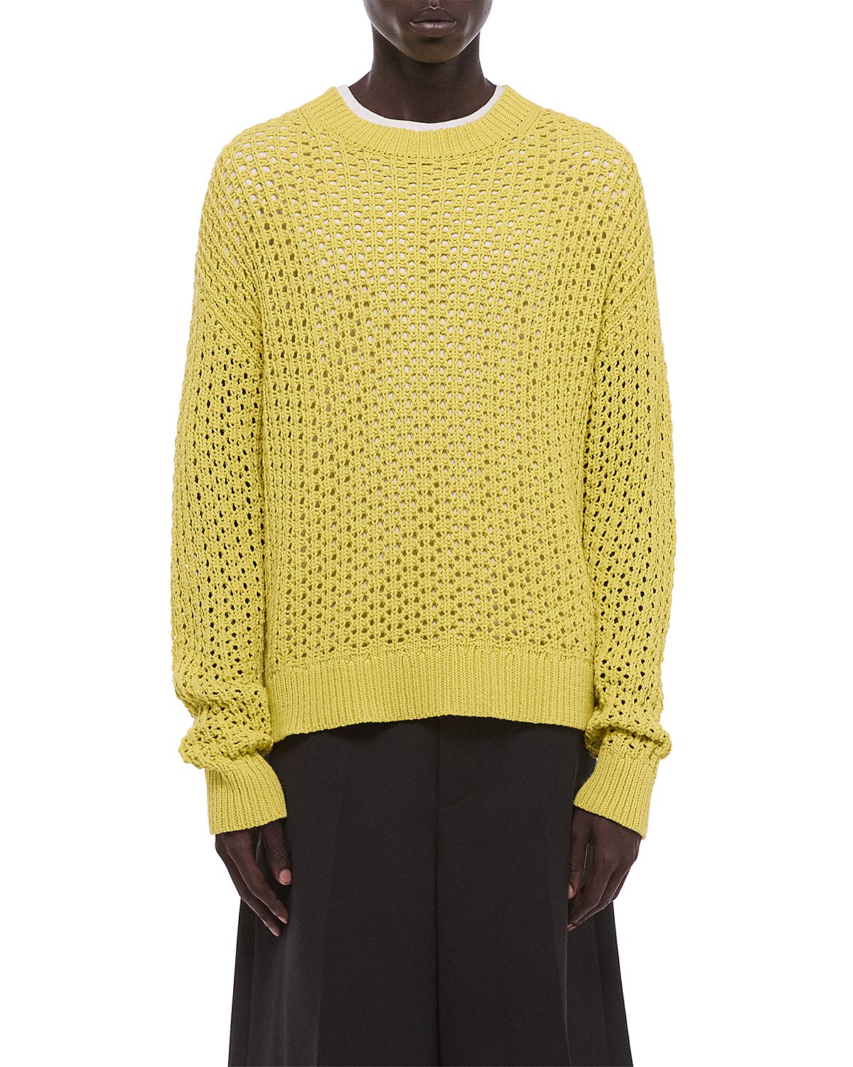 Helmut Lang Open Stitch Crewneck Sweater