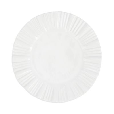Bari White American Dinner Plate
