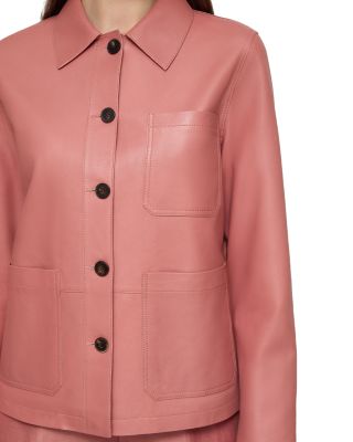 Leather Patch Pocket Jacket