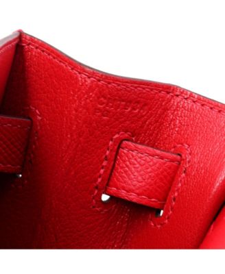 Kelly 32 Handbag Red Epsom with Gold Hardware