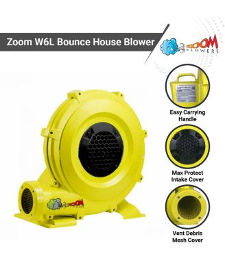 Portable Air Pump for Inflatables - 1.25 hp Energy Efficient High Power Compact Residential Air Blower for Bounce Houses and Slides