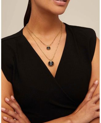  Double Strand Pendant Necklace