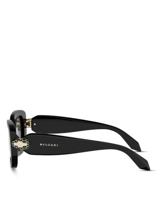 Serpenti Forever Rectangular Sunglasses, 50mm