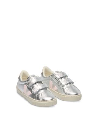 Unisex Esplar Leather Silver Lassi Sneakers - Toddler, Little Kid