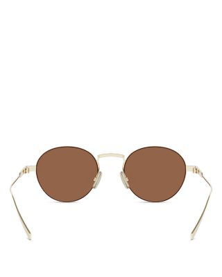Metal Round Sunglasses, 49mm
