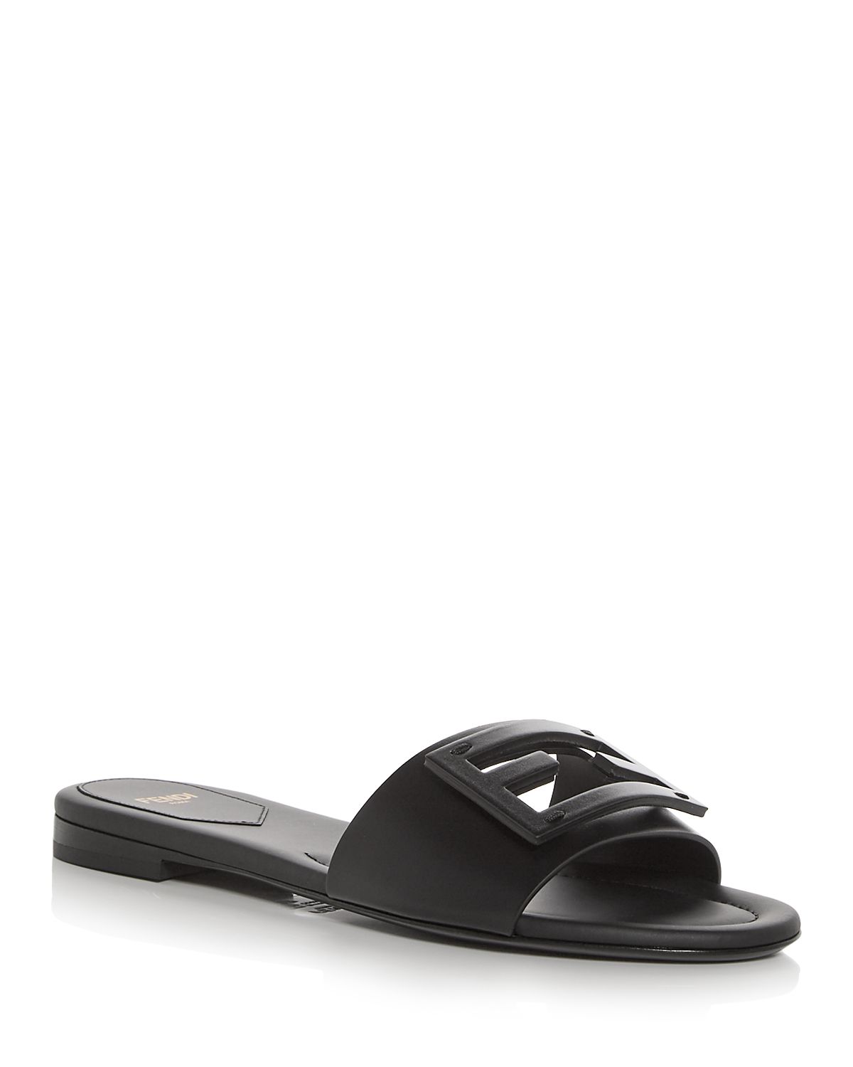 Fendi Women's Baguette Leather Slides