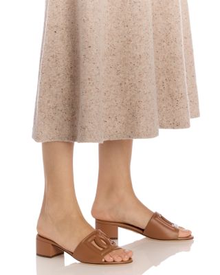 Women's Block Heel Slide Sandals