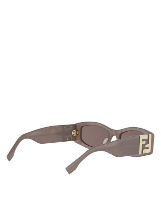 Forever Fendi Rectangular Sunglasses, 54mm