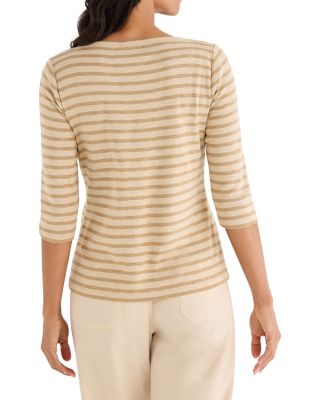 3/4 Sleeve Envelope Boat Tee