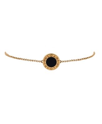 Chain Bracelet 18K Gold and Onyx