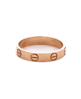  Love Wedding Band Ring 18K Rose Gold