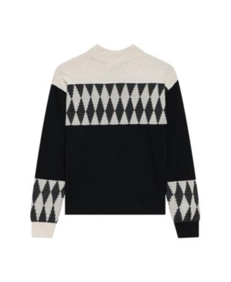  Women's Cotton Blend Graphic Sweater