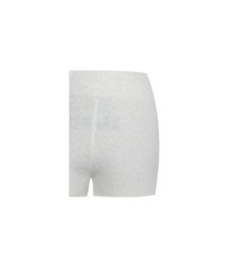  Sera Wool-Blend Ribbed Knit Mini Shorts