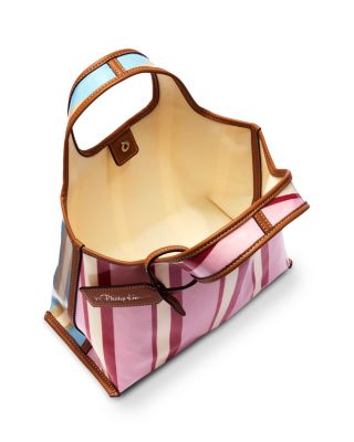 Mini Dual Stripe Canvas Market Tote Bag