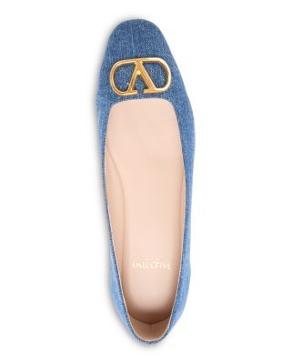 Women's Embellished VLogo Ballet Flats