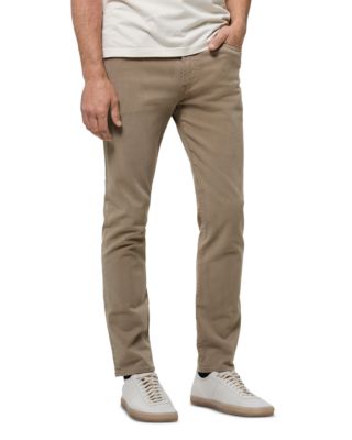 Elijah Relaxed Straight Jeans in Olive Khaki