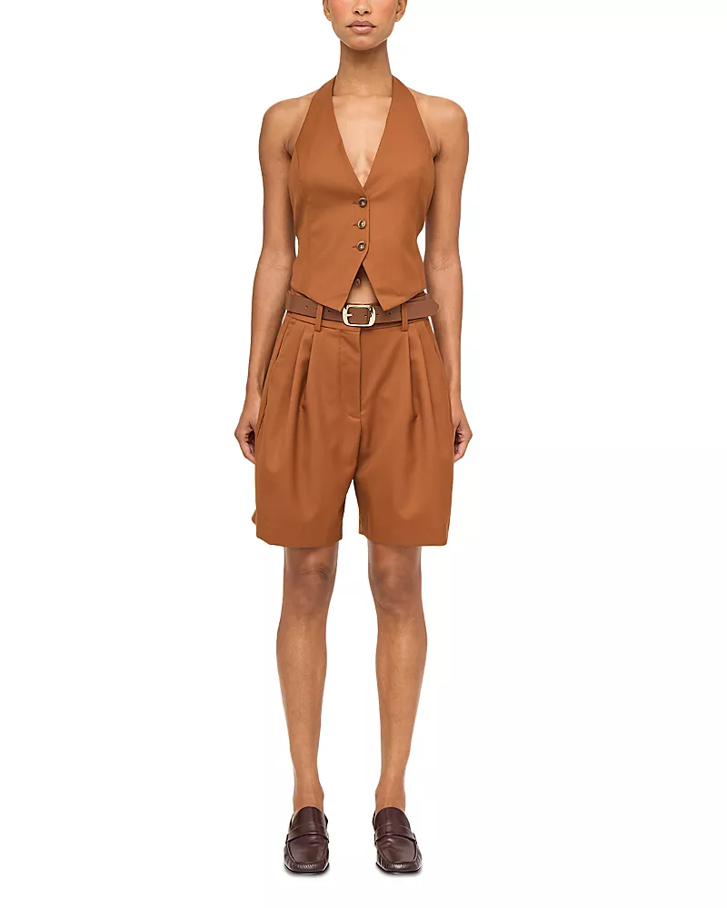 Ronny Kobo Andora Pleated Shorts
