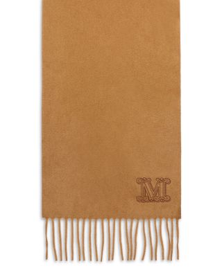 Cashmere M Monogram Fringe Stole