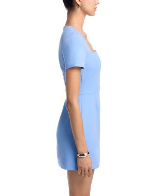 Whisper Square Neck Short Sleeve Mini Dress