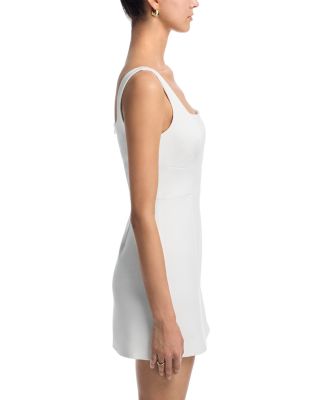 Azra Slit Front Twill Dress