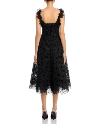 Organza Lace 3D Floral Dress