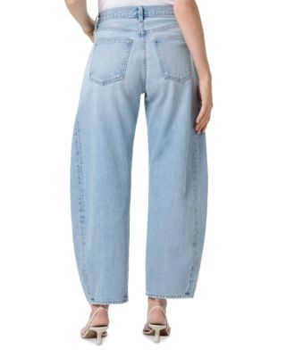 Luna Pieced High Rise Barrel Jeans in Addition