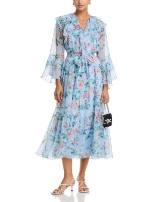 Floral Ruffle Maxi Dress - Exclusive