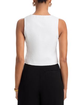 Chain Trim Tweed Vest - Exclusive