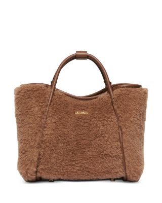 Marine Extra Small Camel Blend Teddy Handbag