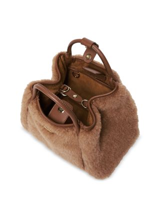 Marine Extra Small Camel Blend Teddy Handbag