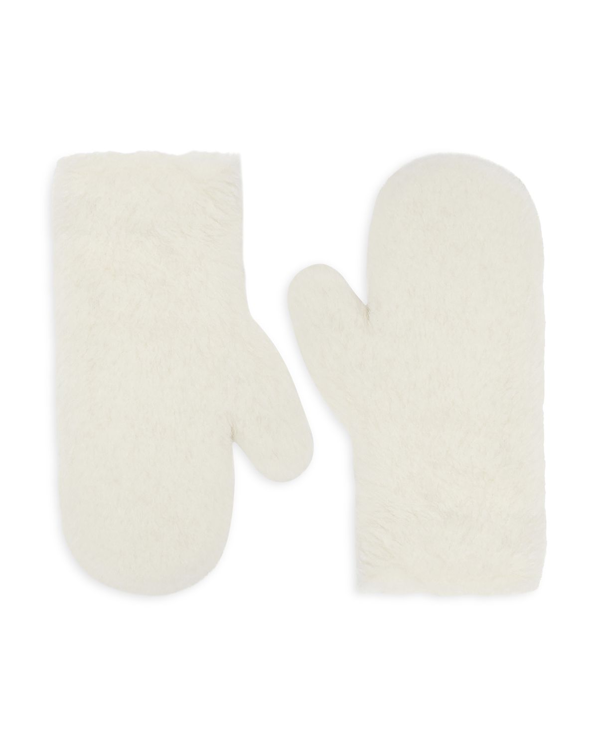 Max Mara Ombrato Alpaca Blend Teddy Mittens