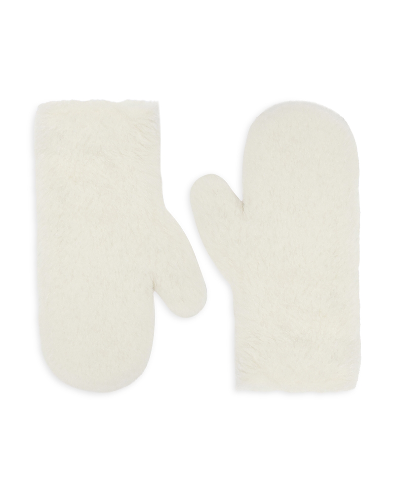 Max Mara Ombrato Alpaca Blend Teddy Mittens
