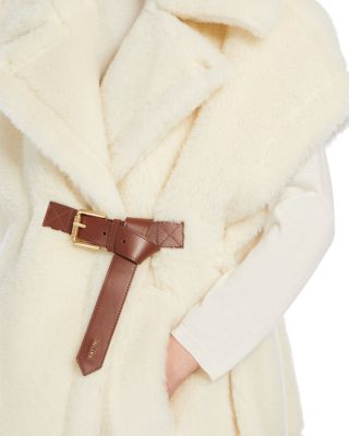 Newabavo1 Alpaca, Wool & Silk Teddy Poncho